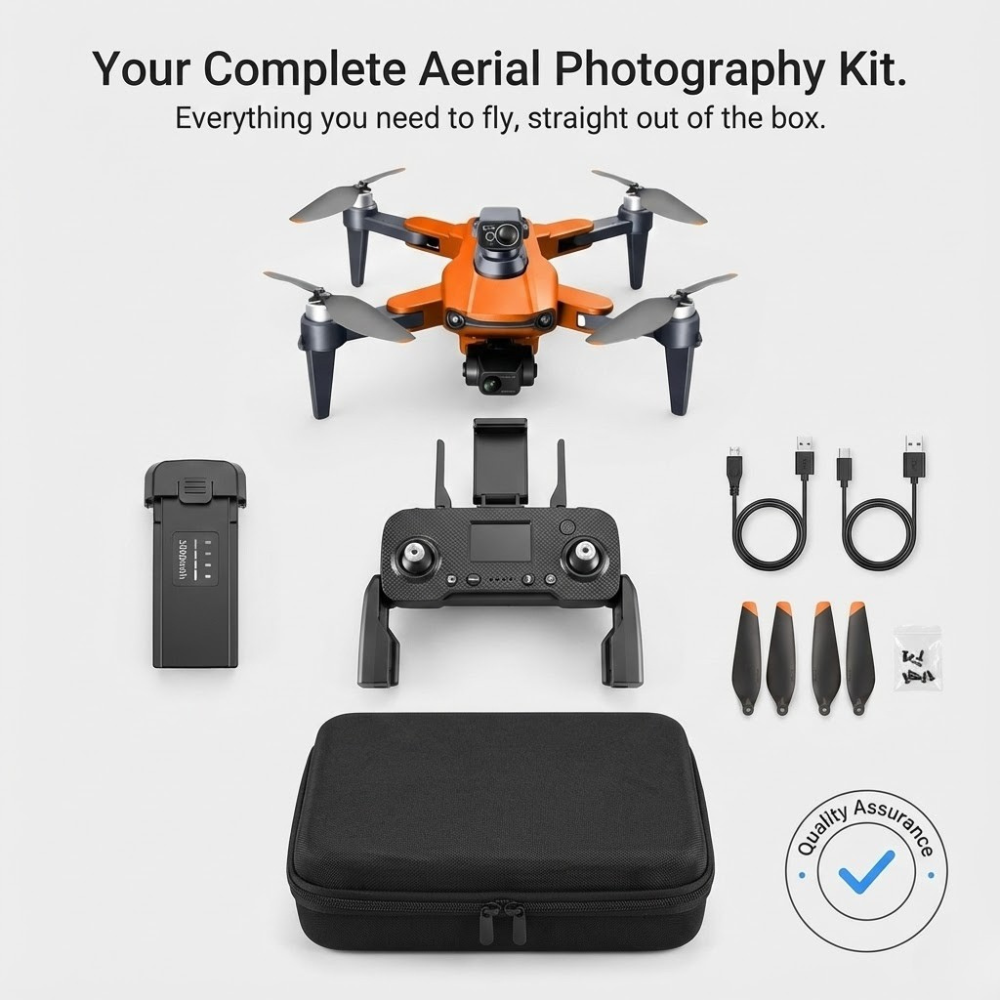 Camera Drone Foldable Quadcopter with GPS 3-Axis Gimbal and Obstacle Avoidance