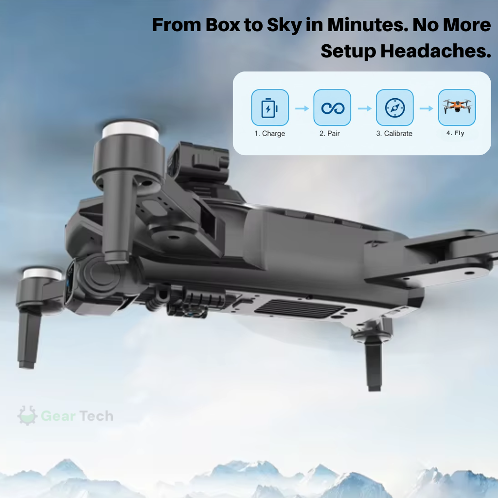 Camera Drone Foldable Quadcopter with GPS 3-Axis Gimbal and Obstacle Avoidance
