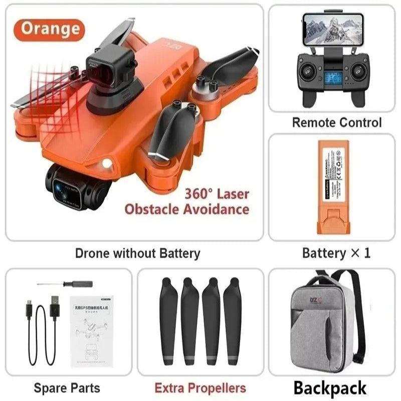 Camera Drone Foldable Quadcopter with GPS 3-Axis Gimbal and Obstacle Avoidance