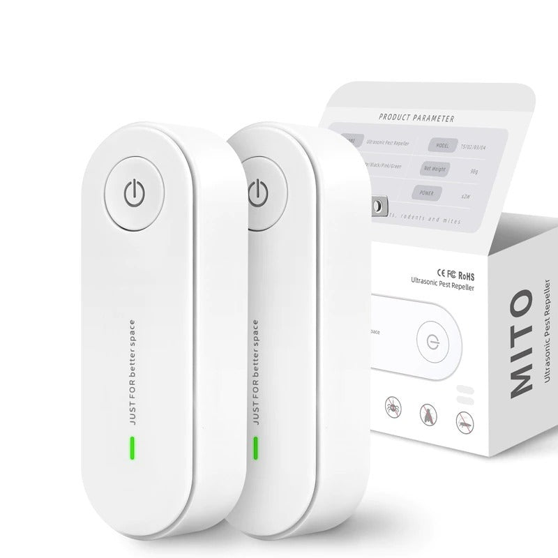 Riafu Ultrasonic Pest Repeller Plug-In – Pack of 2 Indoor Mosquito & Insect Repellent Devices