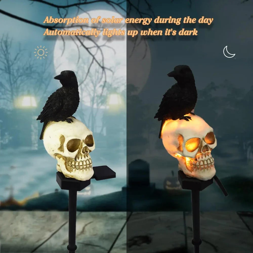 Riafu – Animated Solar Skull Garden Stake