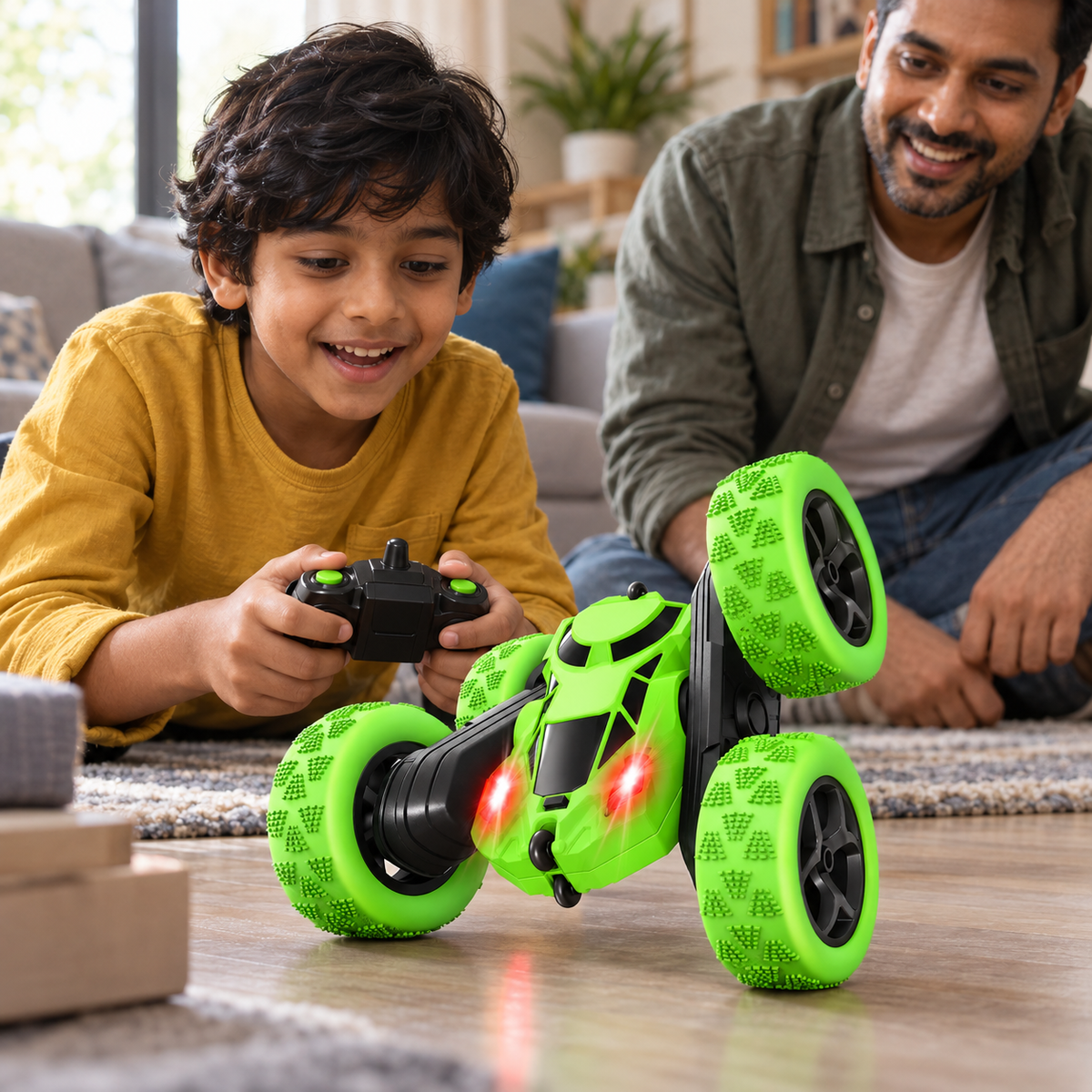 Double-Sided Remote Control Stunt Car