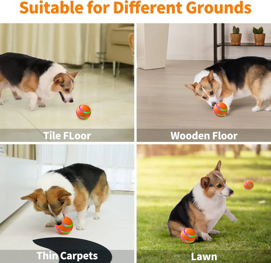 Riafu Dog and Cat Interactive Ball Toy – Self-Rolling Pet Toy for Indoor Fun