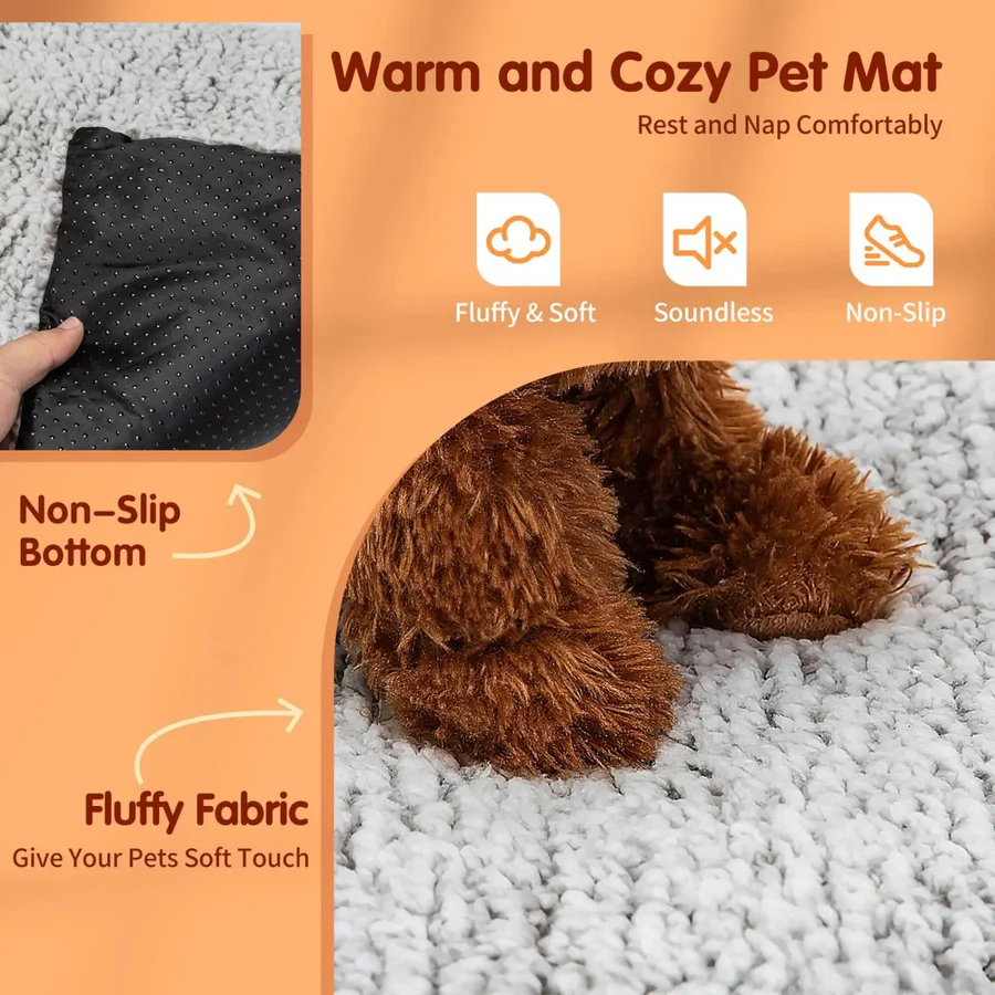 Riafu Non-Electric Heating Pad for Cats & Dogs – Washable Self-Warming Pet Mat