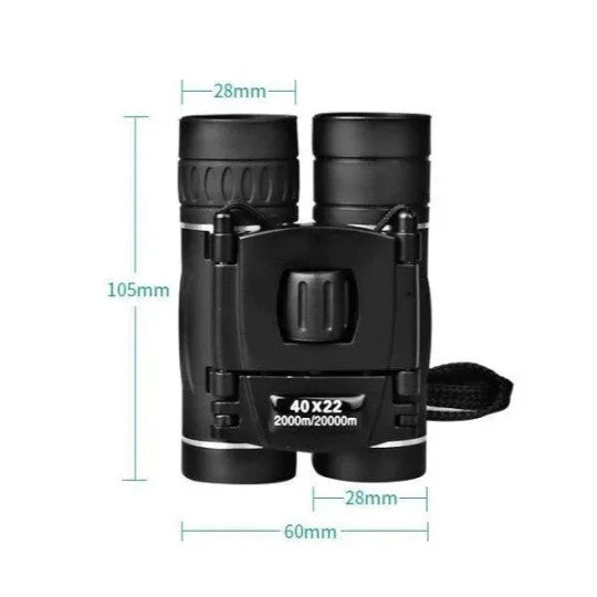 Riafu Military 40x22 HD Binoculars – Compact Professional Hunting Telescope