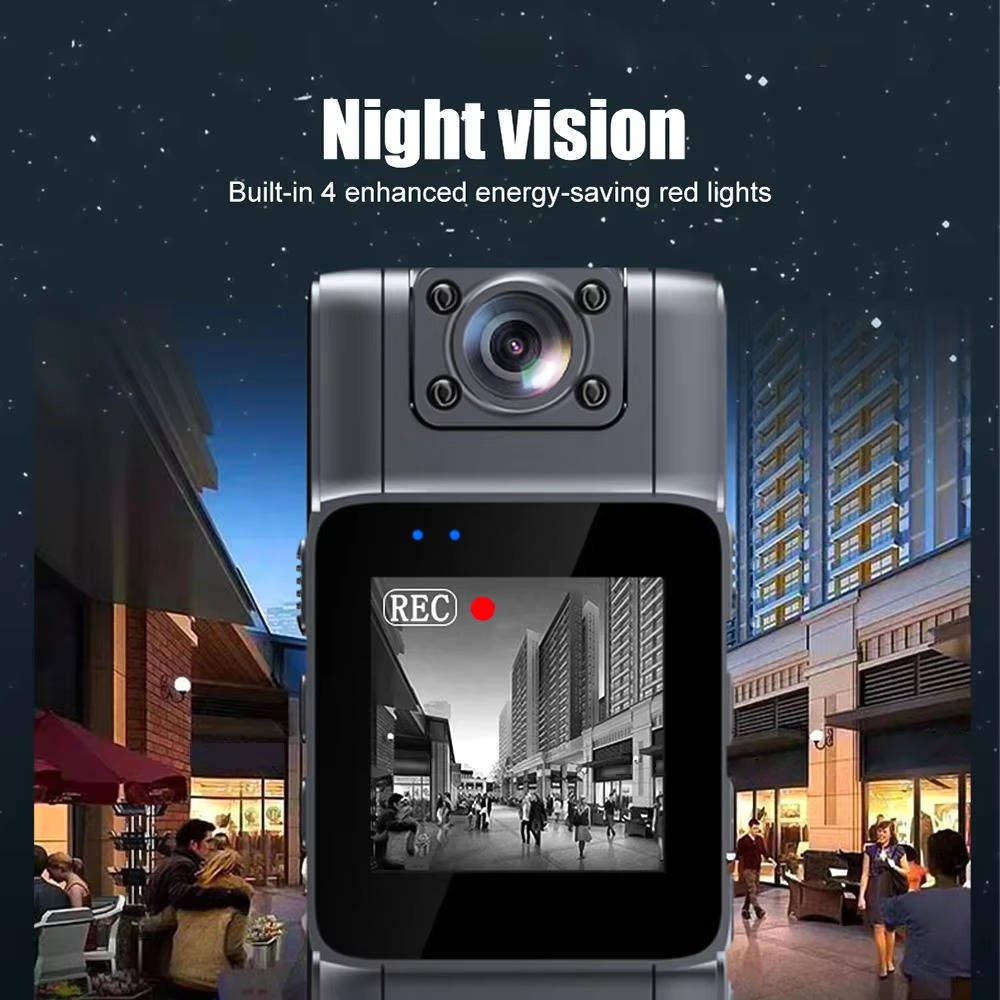 Riafu 180° police professional body camera with night vision