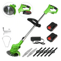 Riafu Powerful Electric Battery Operated Cordless Weed Eater / Grass Trimmer