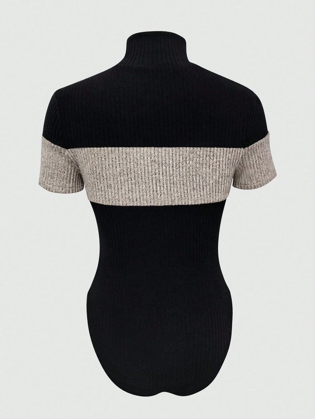 Riafu Striped Knitted Sports Jumpsuit with Contrasting-Color Slim-Fit Design