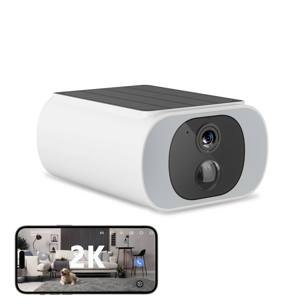 Riafu Outdoor Solar Security Cameras – Wireless Design with Motion Sensor & Night Vision