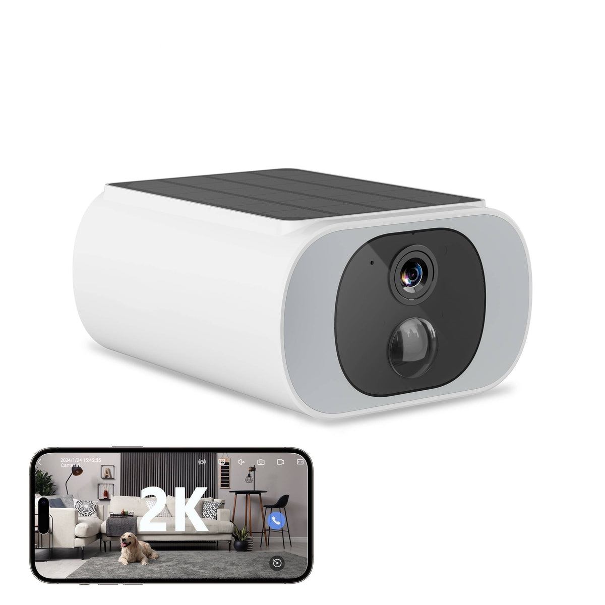 Riafu Outdoor Solar Security Cameras – Wireless Design with Motion Sensor & Night Vision