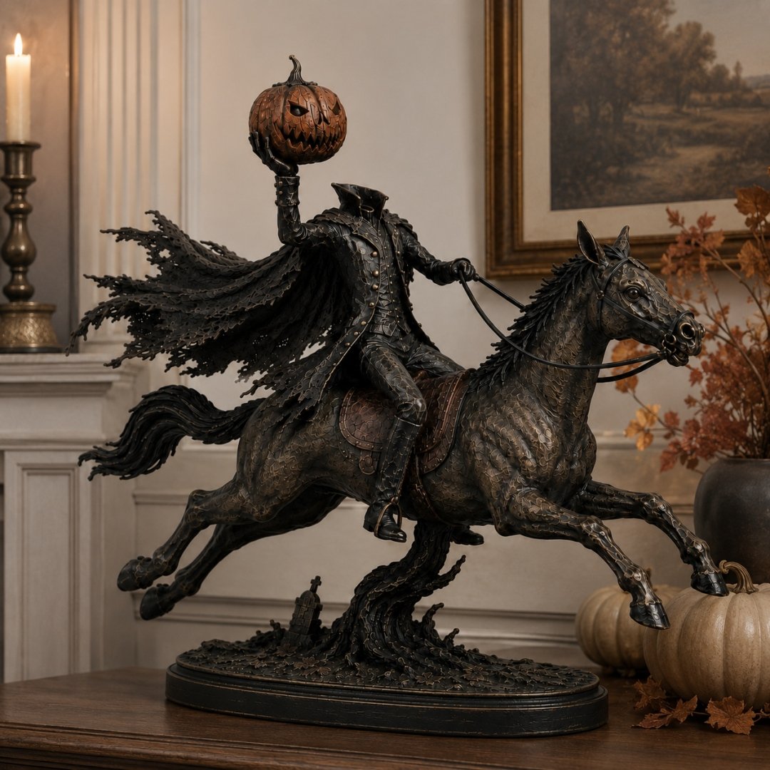 Riafu – Headless Horseman Halloween Statue