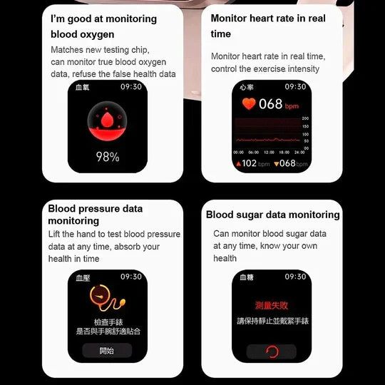 Riafu Non-Invasive Blood Glucose Monitoring Smartwatch