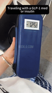Diabetic Travel Case | Temperature Display With Ice Packs
