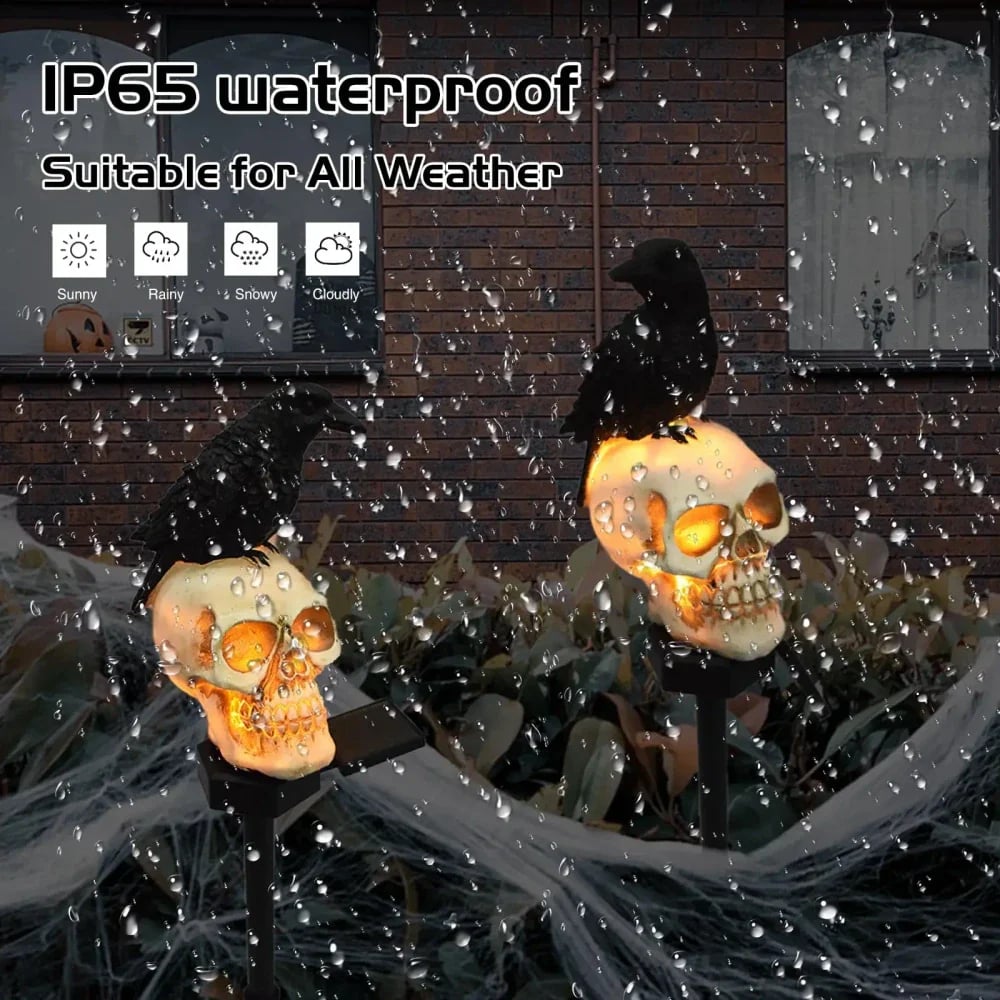 Riafu – Animated Solar Skull Garden Stake