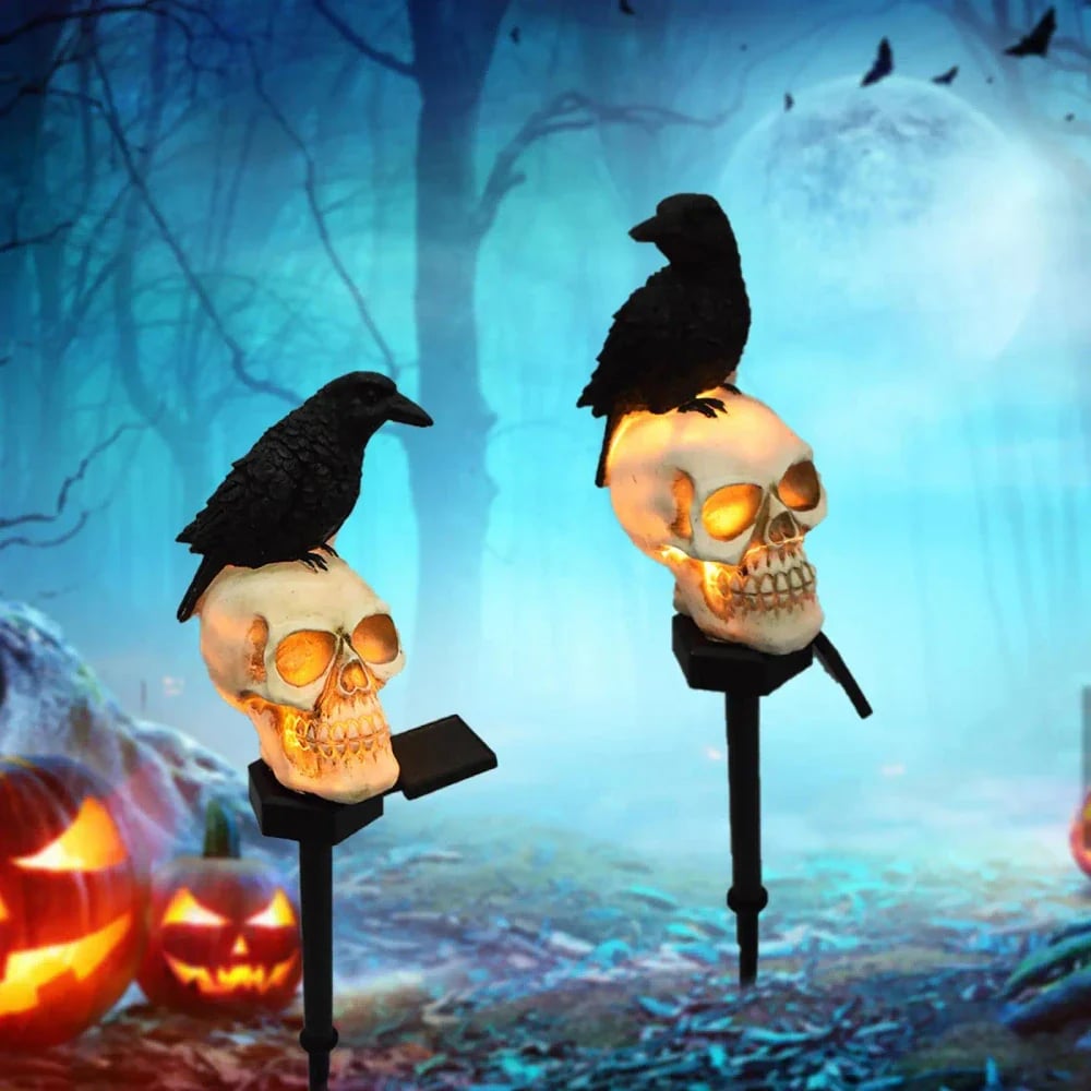 Riafu – Animated Solar Skull Garden Stake