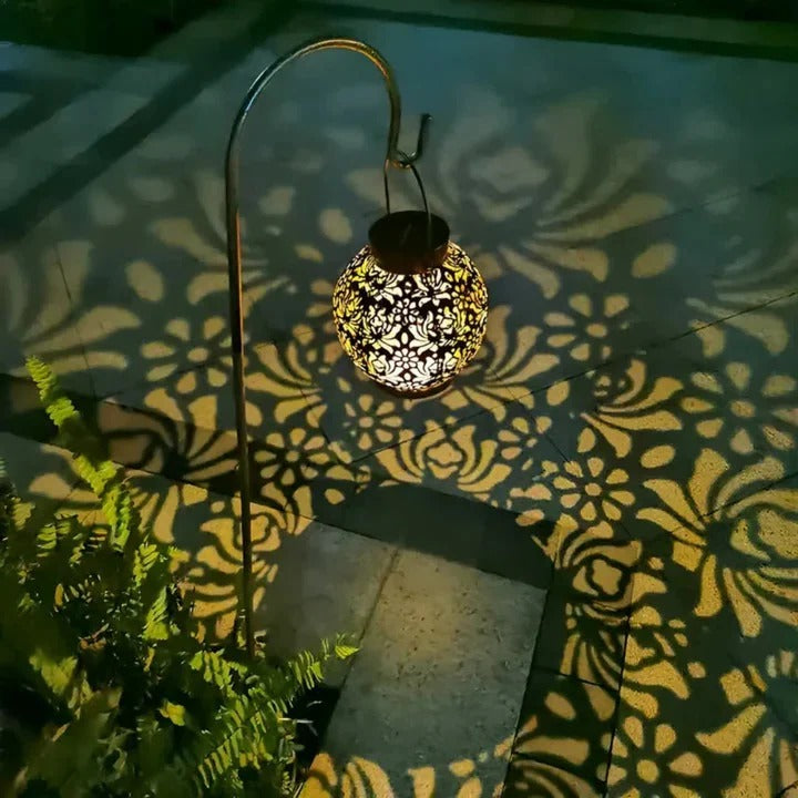 Riafu Designer Outdoor Weatherproof LED Solar Pendant Light