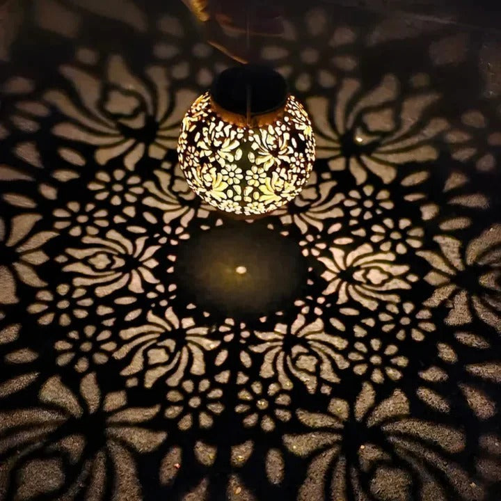 Riafu Designer Outdoor Weatherproof LED Solar Pendant Light