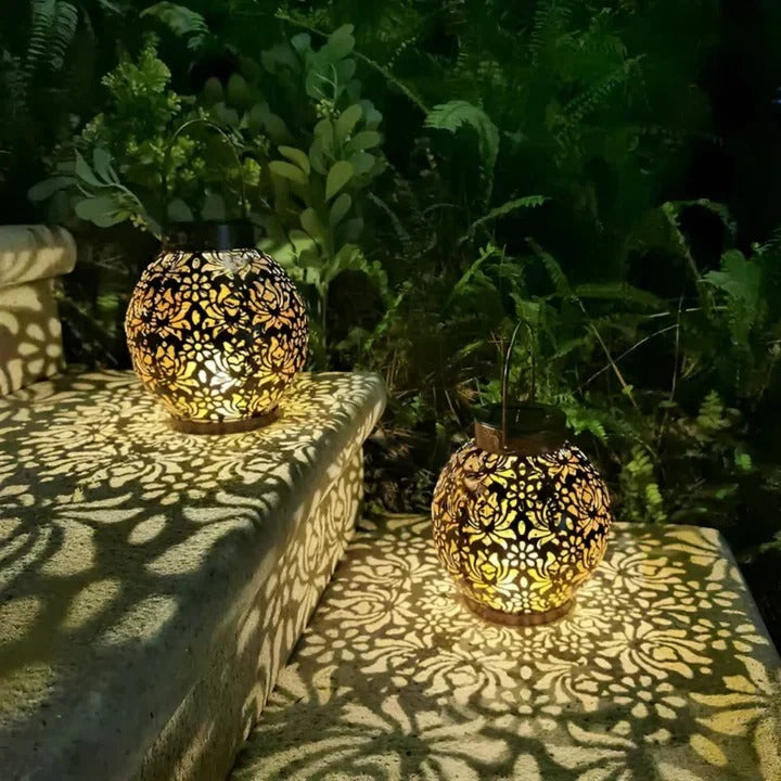 Riafu Designer Outdoor Weatherproof LED Solar Pendant Light
