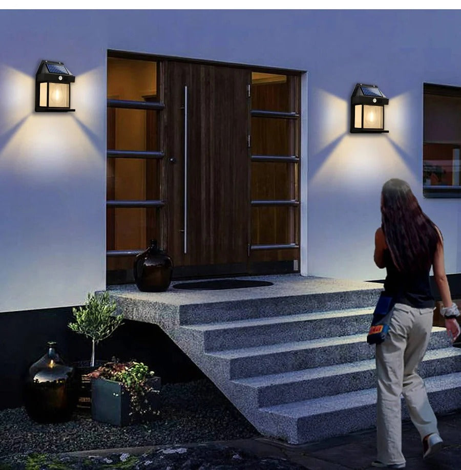 Riafu Solar Wall Lamp Outdoor, Set of 2