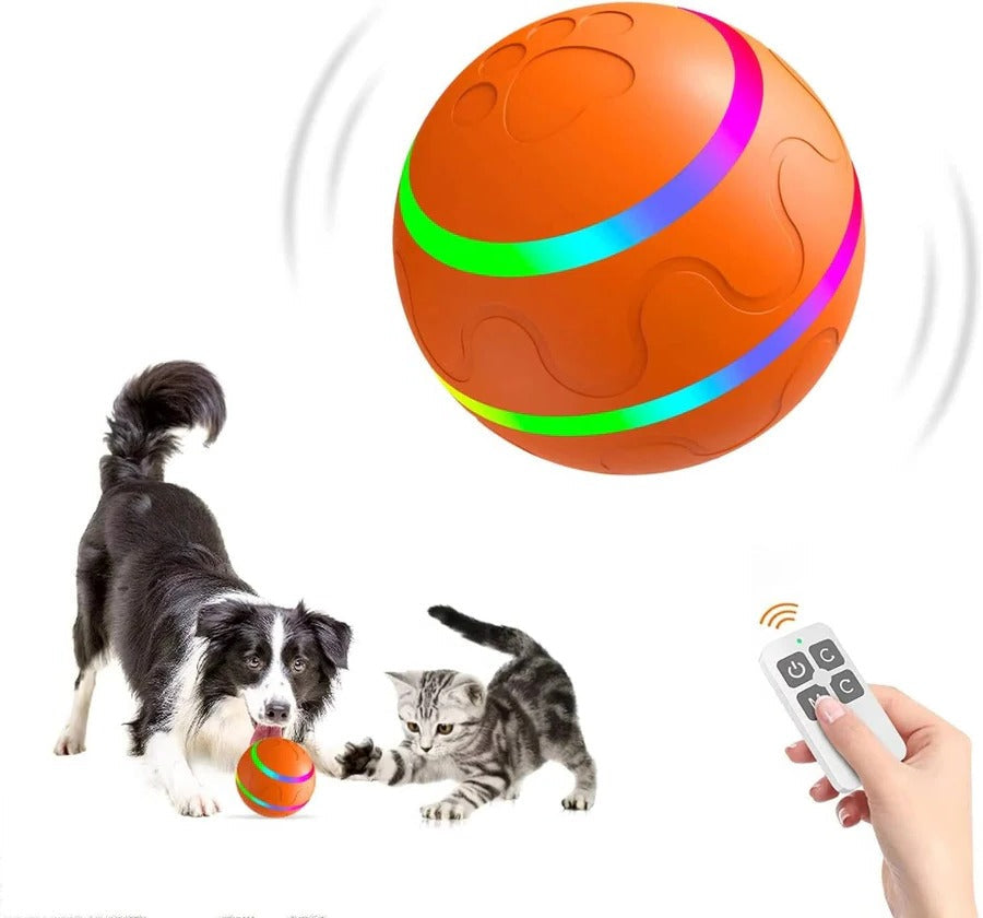 Riafu Dog and Cat Interactive Ball Toy – Self-Rolling Pet Toy for Indoor Fun