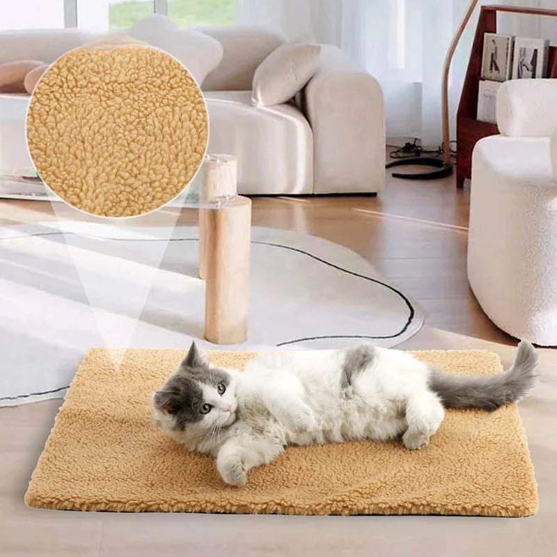 Riafu Non-Electric Heating Pad for Cats & Dogs – Washable Self-Warming Pet Mat
