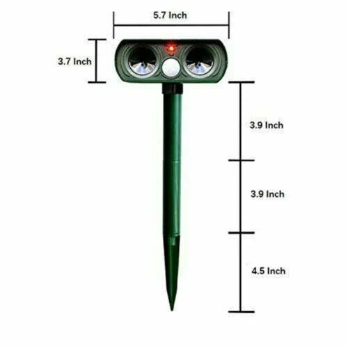Riafu Infrared Motion Activated Solar Animal Repeller for Garden Protection