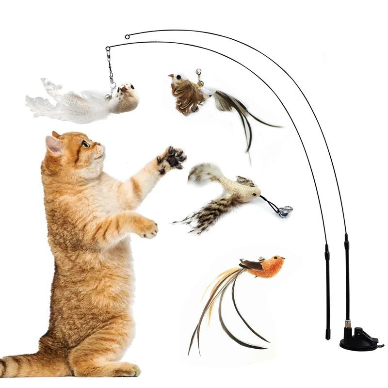 Bird Simulation Toy Set for Cats