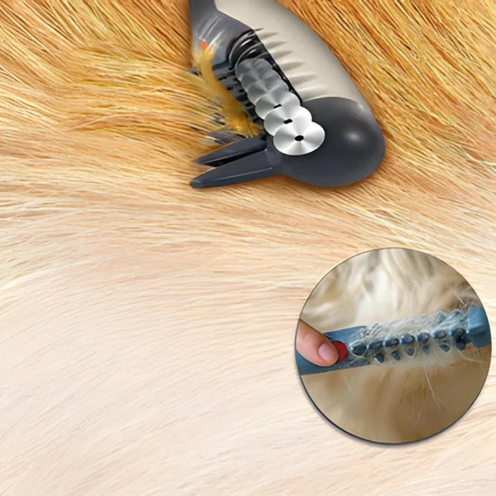 Riafu Anti Tangle Pet Grooming Rake For Dogs With Long Hair