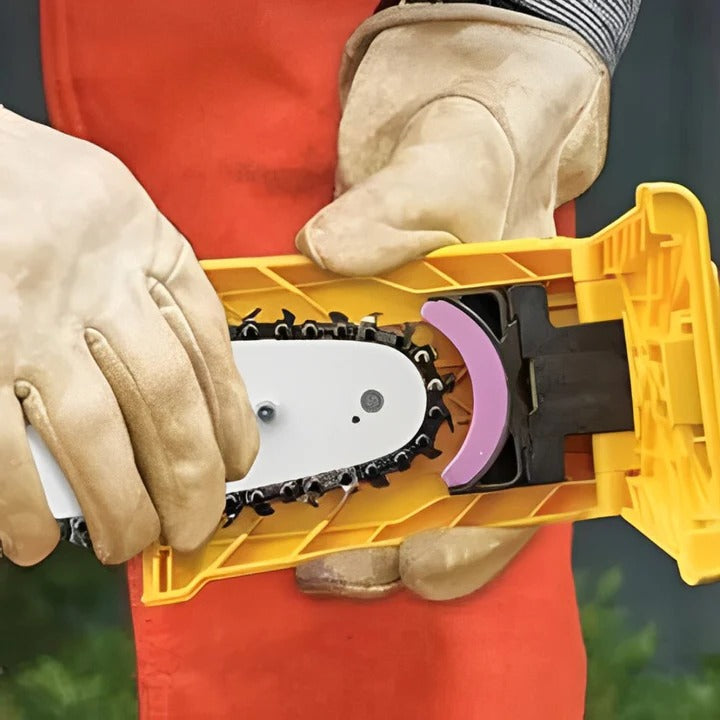 Adjustable Chainsaw Chain Sharpener Attachment for Teeth Maintenance