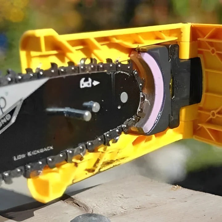 Adjustable Chainsaw Chain Sharpener Attachment for Teeth Maintenance