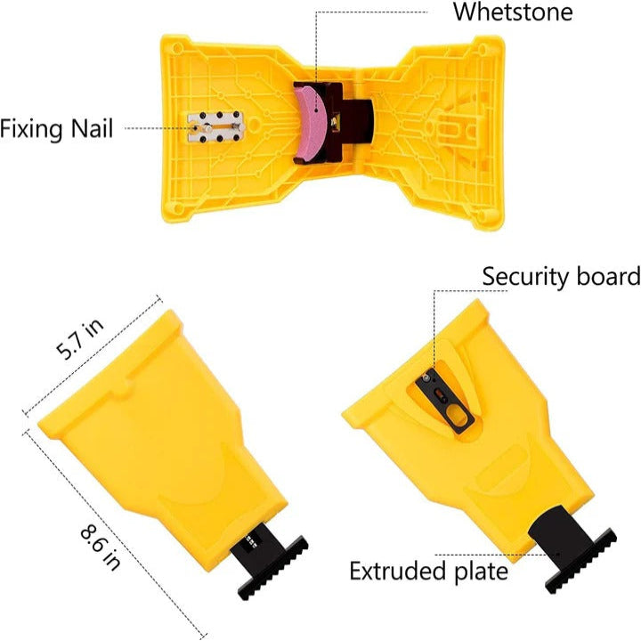 Adjustable Chainsaw Chain Sharpener Attachment for Teeth Maintenance