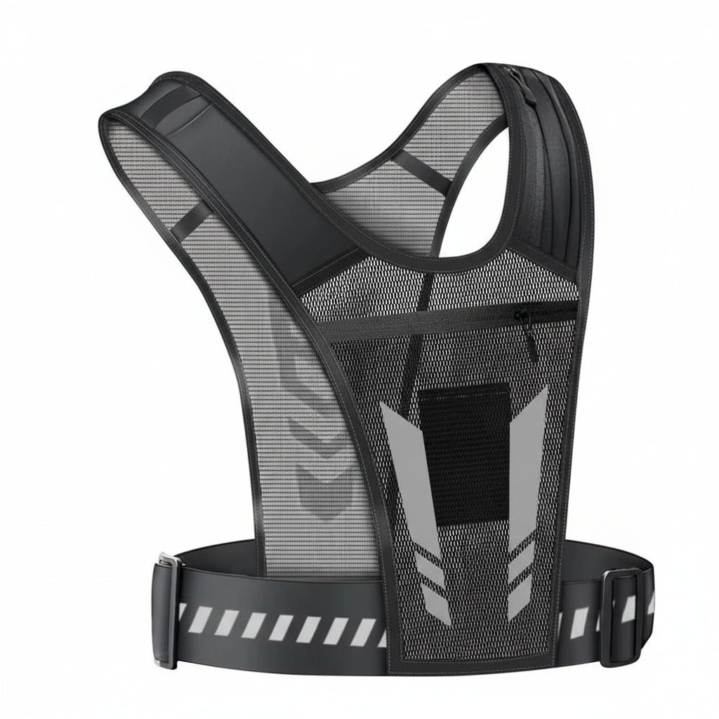 Adjustable Running Vest with Phone Holder and Storage
