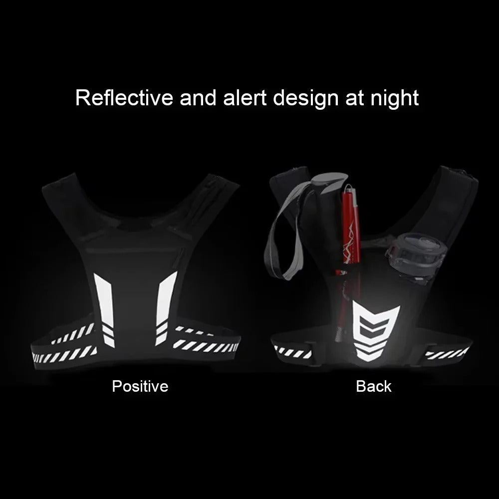 Adjustable Running Vest with Phone Holder and Storage