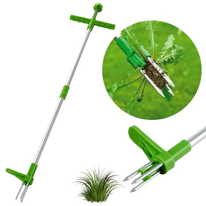 Mechanical Weed Puller with Handle and Foot Pedal Operation
