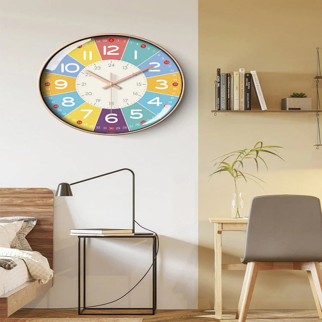 Quiet Kids Clock and Silent Nursery Timepiece
