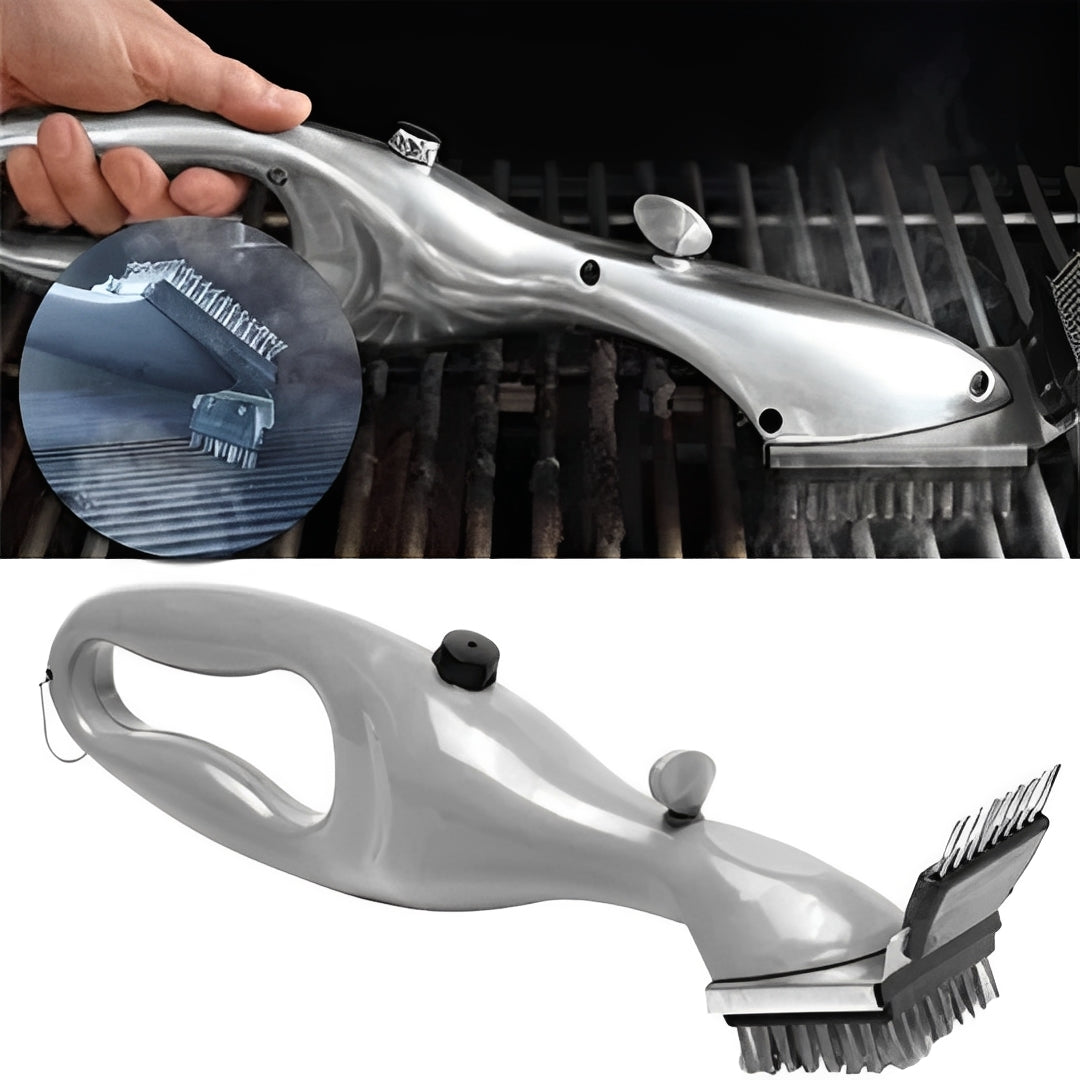 BBQ Cleaning Brush and Steam Grilling Scrubber Tool
