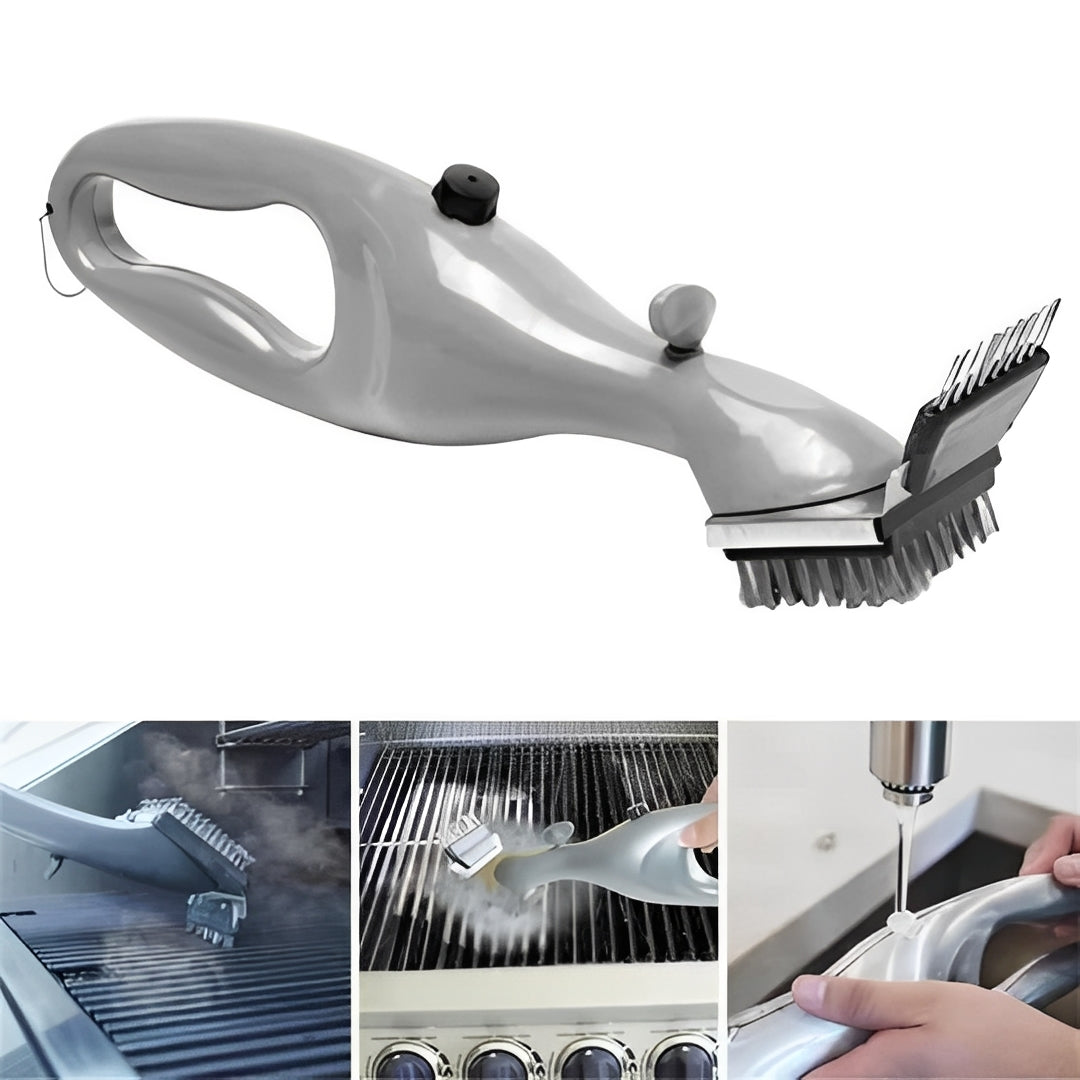 BBQ Cleaning Brush and Steam Grilling Scrubber Tool