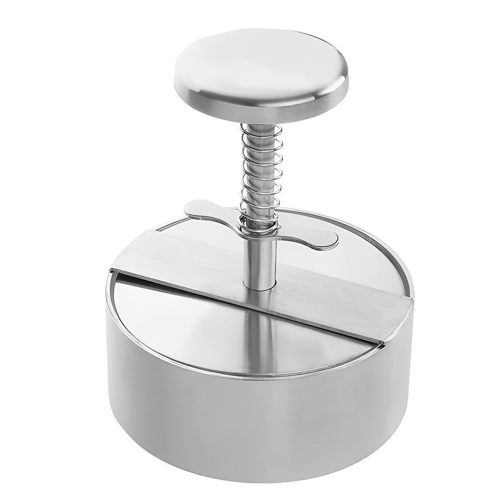 Burger Patty Maker in Stainless Steel for Grilling and Barbecue