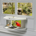 Clear Acrylic Window Mounted Bird Feeder with Suction Cup Attachment