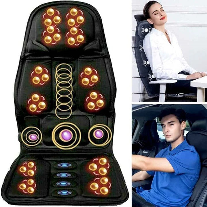 Riafu 8 Mode Massage Chair Pad With Heated Back Neck Cushion