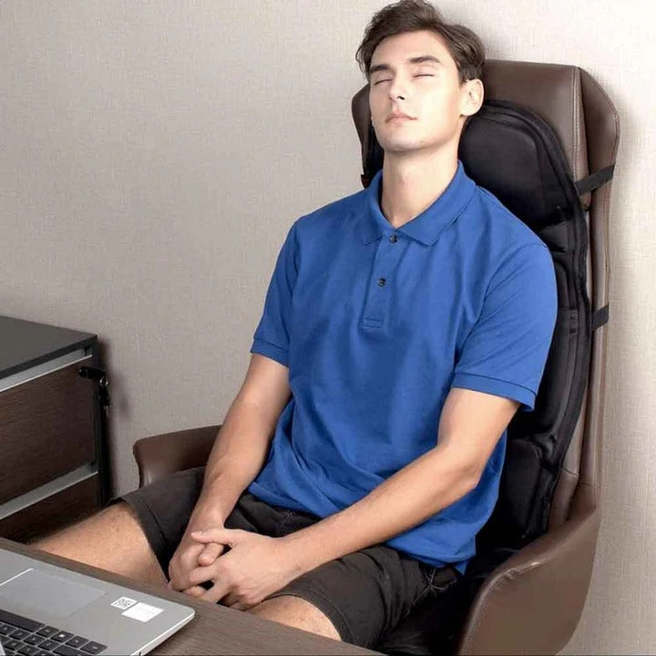 Riafu 8 Mode Massage Chair Pad With Heated Back Neck Cushion