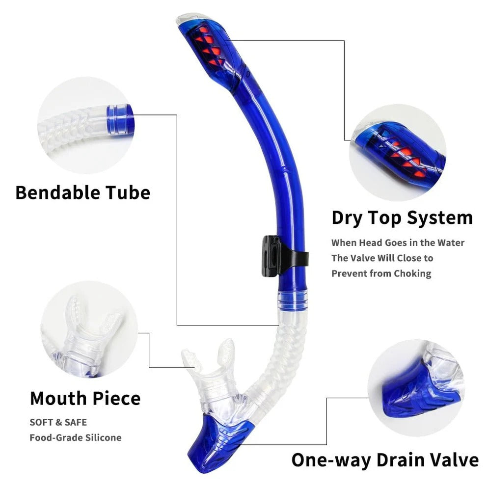 Adjustable Silicone Strap Scuba Diving Mask with Tempered Glass