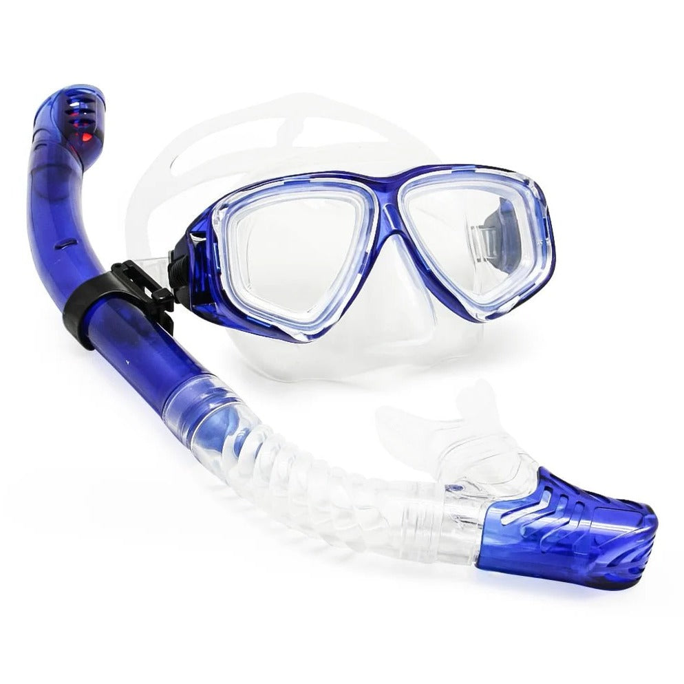 Adjustable Silicone Strap Scuba Diving Mask with Tempered Glass