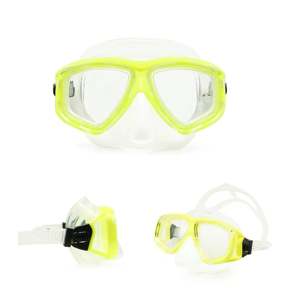 Adjustable Silicone Strap Scuba Diving Mask with Tempered Glass