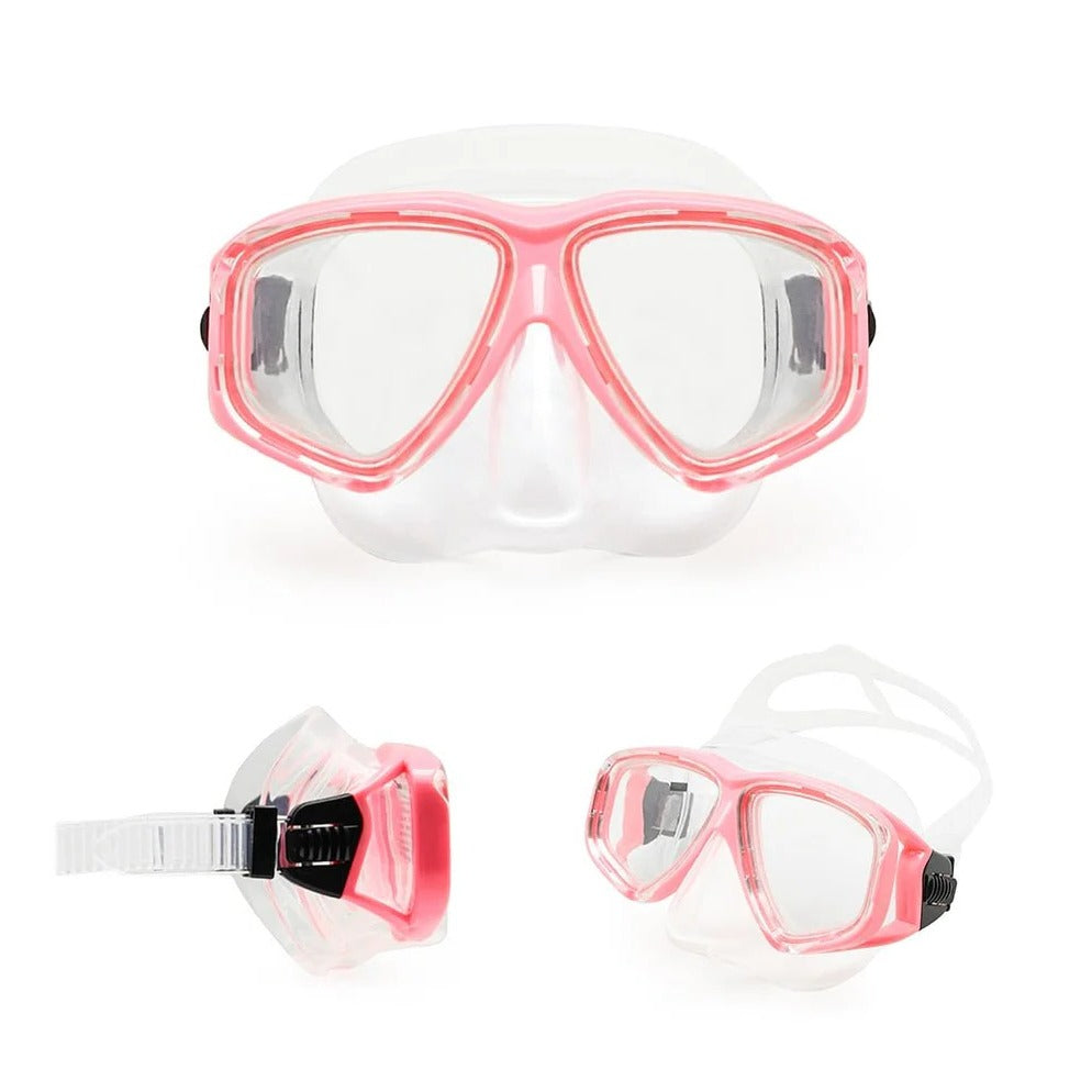 Adjustable Silicone Strap Scuba Diving Mask with Tempered Glass