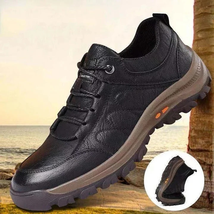 Riafu Men’s Arch Support Casual Shoes – Breathable, Non-Slip, Hand-Stitched Comfort Loafers