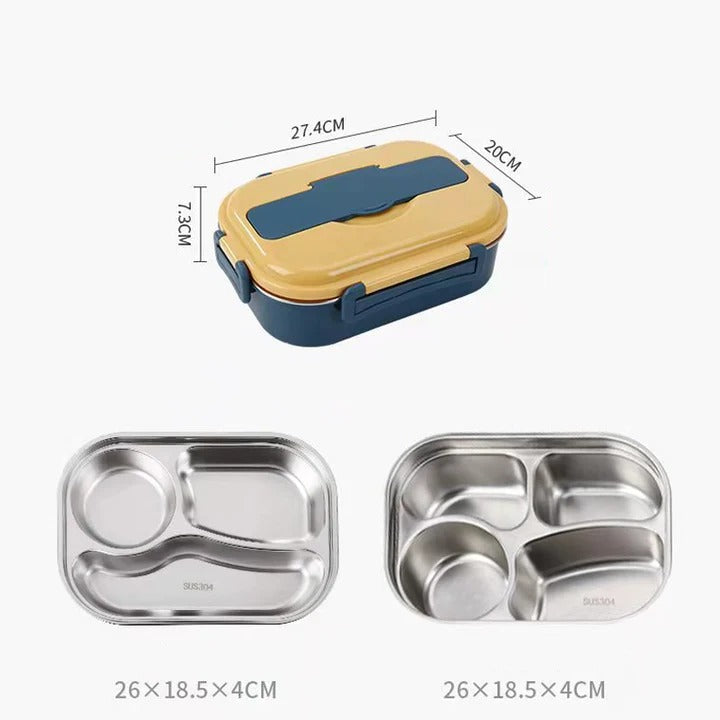 Insulated Thermal Lunch Box Stainless Steel