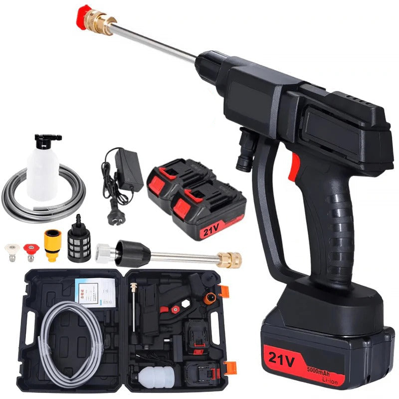 Cordless High Pressure Washer with 2 Rechargeable Batteries for Cars, Patios and Tools