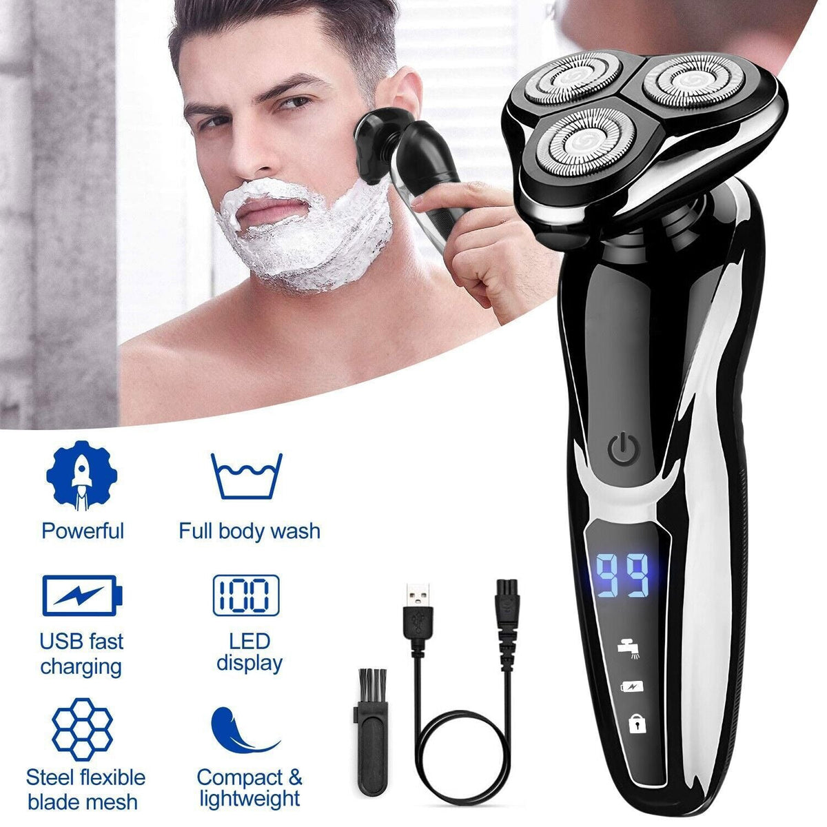 Riafu Electric Shaver Beard Shaving