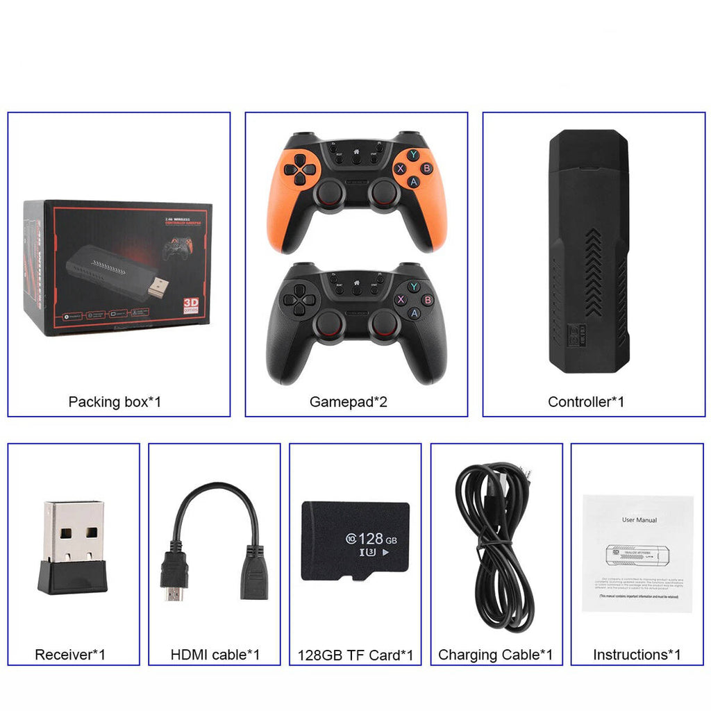 Riafu Retro Video Game Console 4k With Two Controllers - 41000 Games